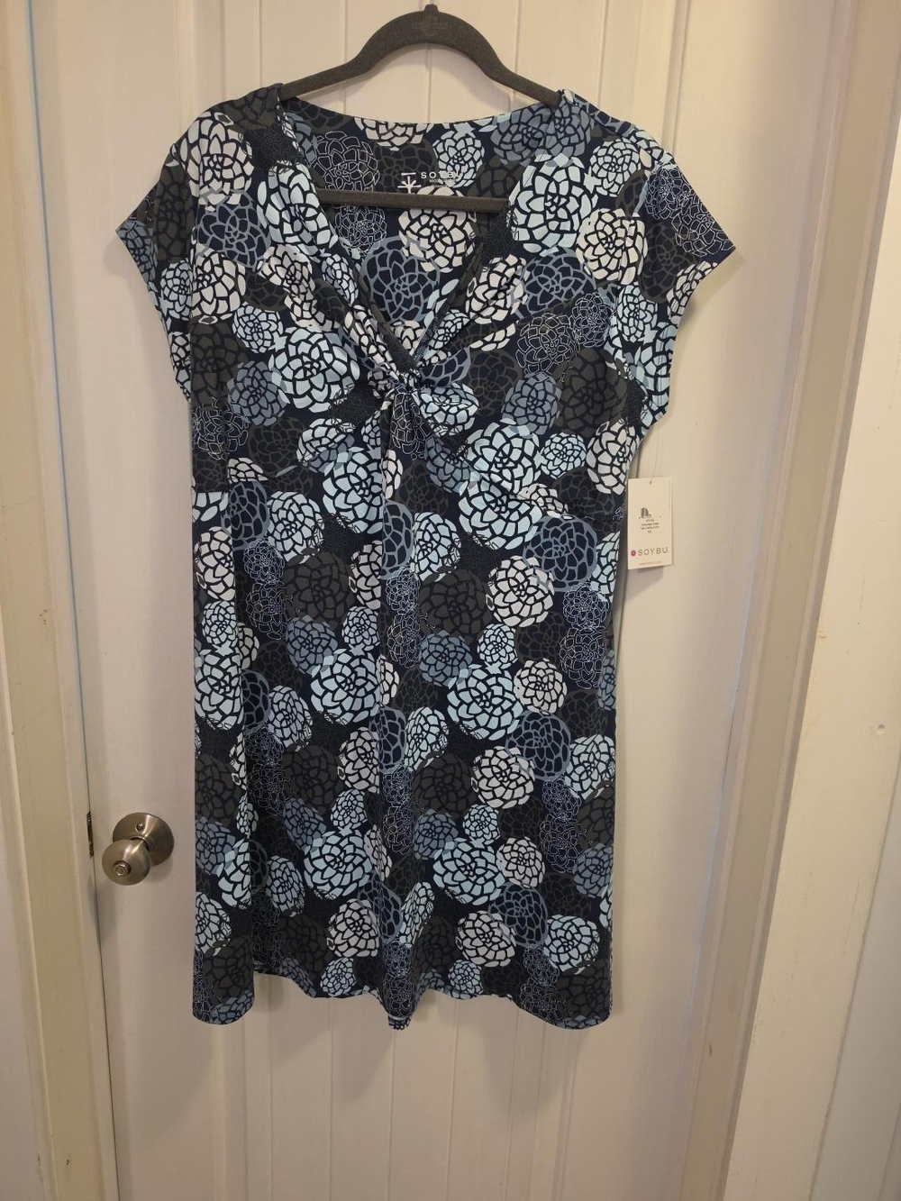 NWT Soybu Everywear Navy Dahlia Dress Size XXL